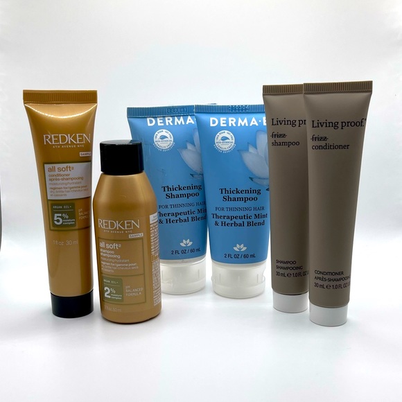 Shampoo & Conditioner Bundle-Redken All Soft & Living proof. No Frizz DERMA•E - Picture 6 of 6